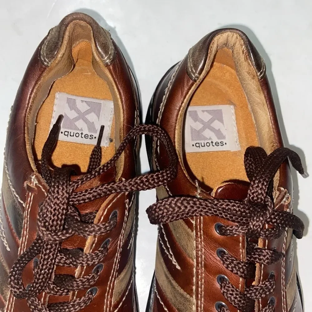 quotes Casual classic Oxford leather upper Men Shoes size 10M